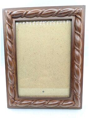 Vintage Frame Decorel glass on Wooden Intricate for 5" x 7" photos
